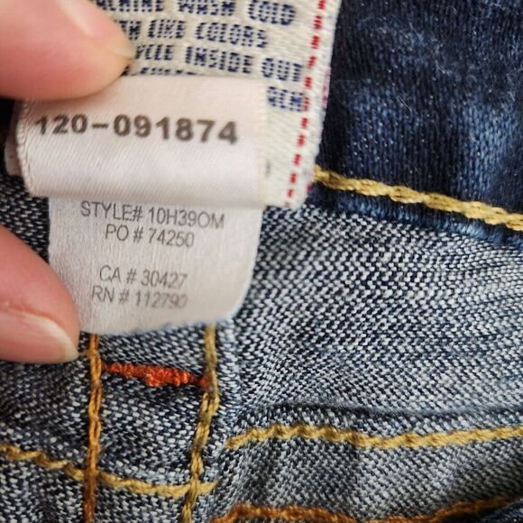 True Religion Jeans Joey SZ 29 Low Rise Y2K‎ Flare Flap Pocket Denim Boot Cut - Picture 14 of 14